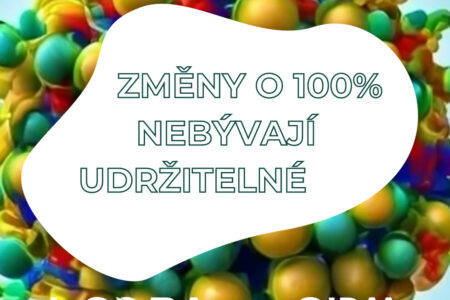 Okamžitá změna o 100% není udržitelná. Zaměřme se na to, co umíme ovlivnit nejsnáze